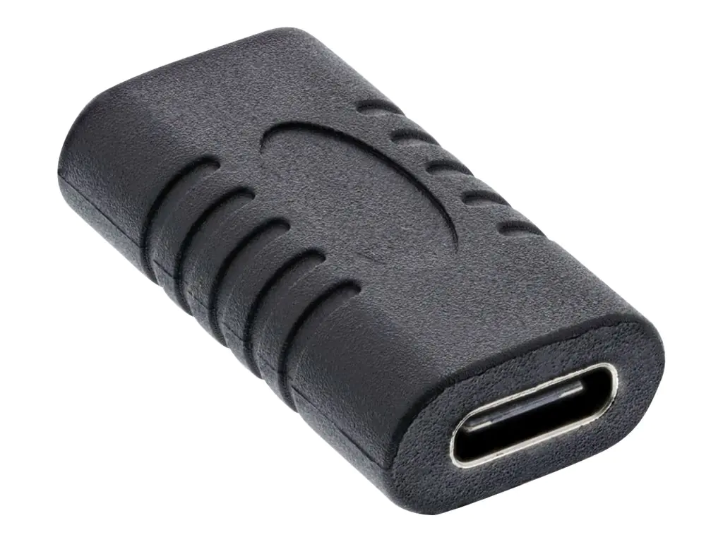 InLine - USB-Adapter - 24 pin USB-C (W) zu 24 pin USB-C (W) - USB 3.1 Gen 2 - 3 A - Schwarz
