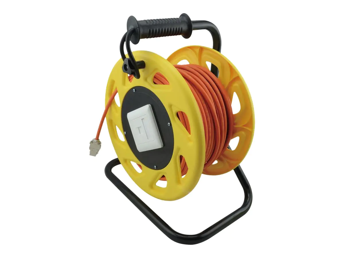 Roline - Netzwerkverlängerungskabel - RJ-45 (W) zu RJ-45 (W) - 60 m - SFTP, PiMF - CAT 7 (Kabel) / CAT 6a (Anschlüsse) - robust - orange