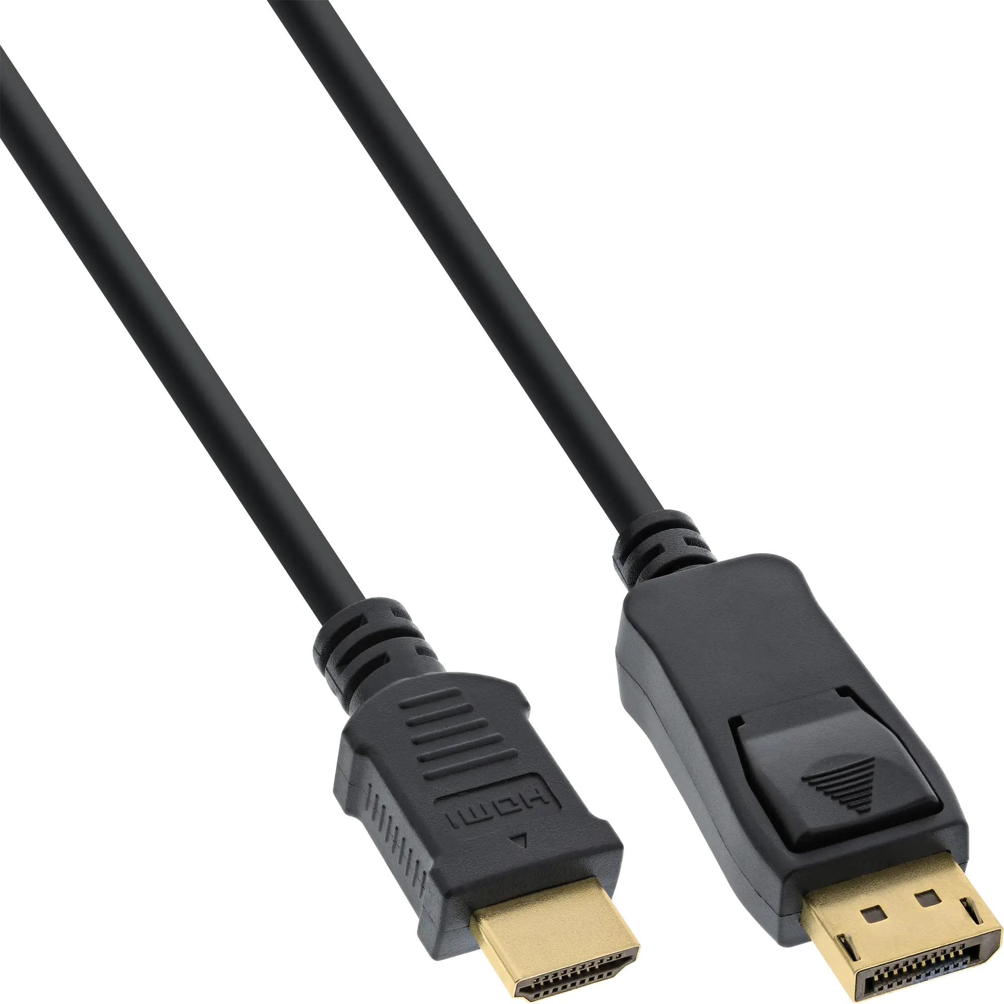 InLine - Adapterkabel - DisplayPort männlich zu HDMI männlich - 7.5 m - Schwarz - 4K Unterstützung