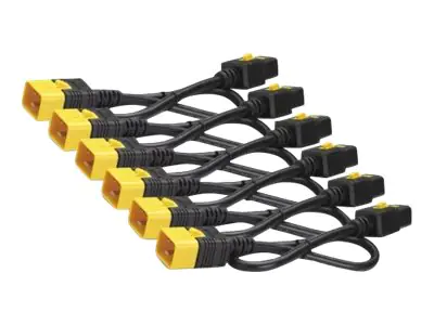 APC Stromkabel - IEC 60320 C19 bis IEC 60320 C20 - 16 A - 61 cm - eingerastet - Schwarz (Packung mi