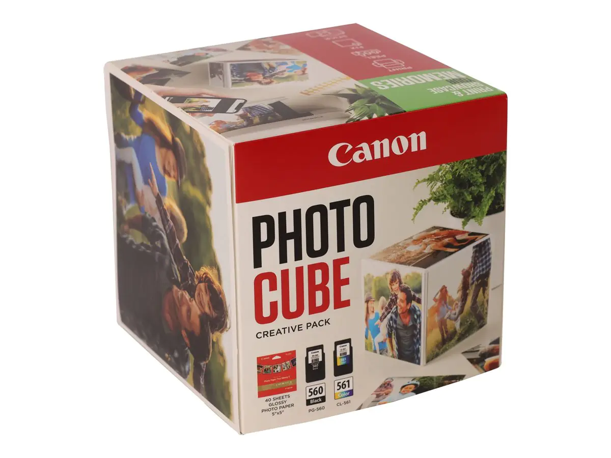 Canon Photo Cube Creative Pack - Glänzend - 2er -Pack - Schwarz, Farbe (Cyan, Magenta, Gelb)