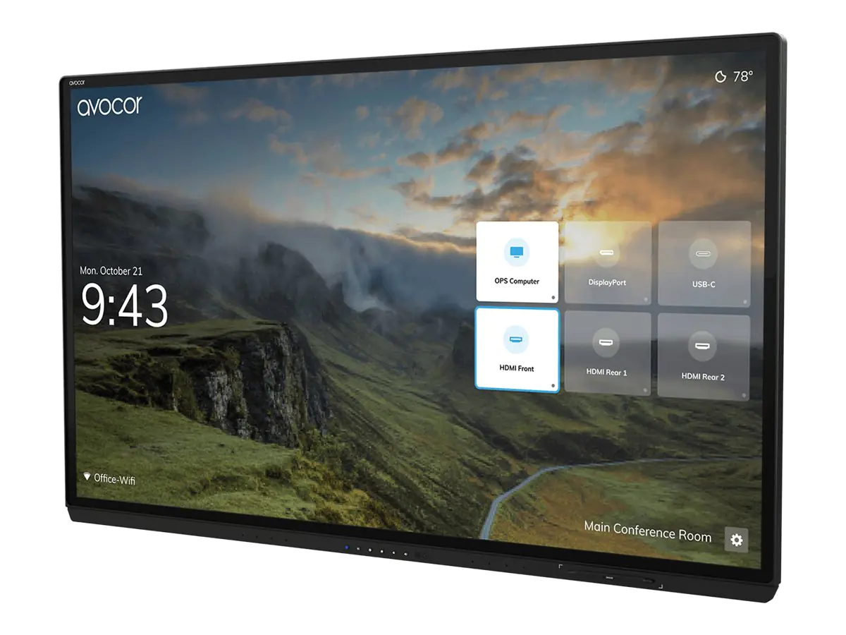 Avocor AVG-6560 - 165.1 cm (65") Diagonalklasse G Series LCD-Display mit LED-Hintergrundbeleuchtung - interaktiv - mit Touchscreen (Multi-Touch) - 4K UHD (2160p) 3840 x 2160 - direkt beleuchtete LED