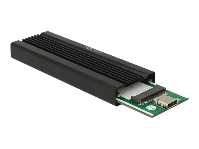 Delock Speichergehäuse - M.2 Card USB 3.1 (Gen 2) Schwarz - 42600