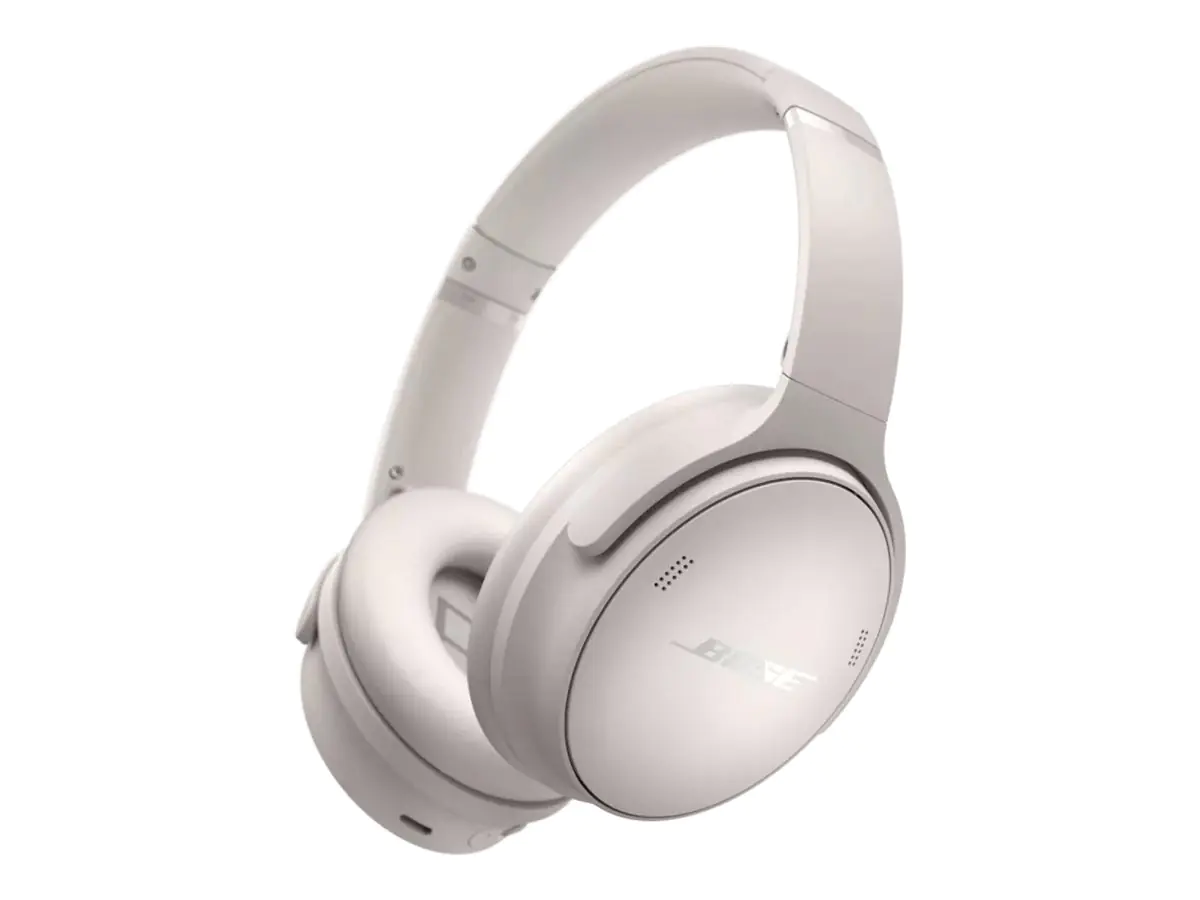 Bose QuietComfort - Kopfhörer mit Mikrofon - ohrumschließend - Bluetooth - kabellos, kabelgebunden - aktive Rauschunterdrückung - 3,5 mm Stecker - rauchweiß