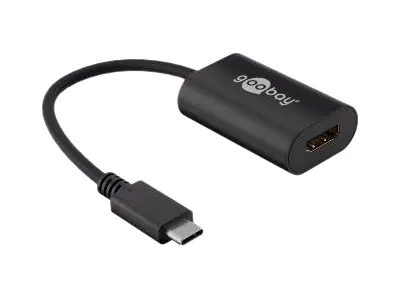 goobay - Externer Videoadapter - USB-C - HDMI - Schwarz