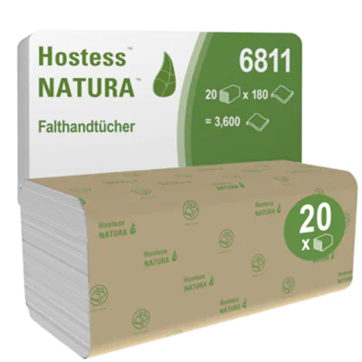 Scott Papierhandtuch Natura 6811 Z/Z 2lg. 25x23cm 20x180 Bl./Pack.