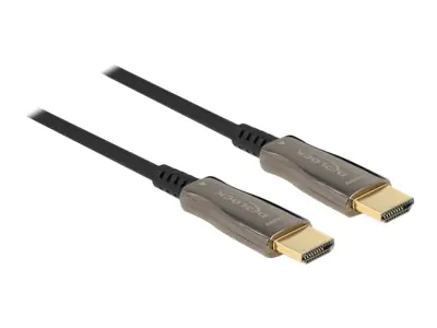 Delock High Speed - HDMI-Kabel - HDMI männlich zu HDMI männlich - 30 m - Schwarz - Active Optical Ca
