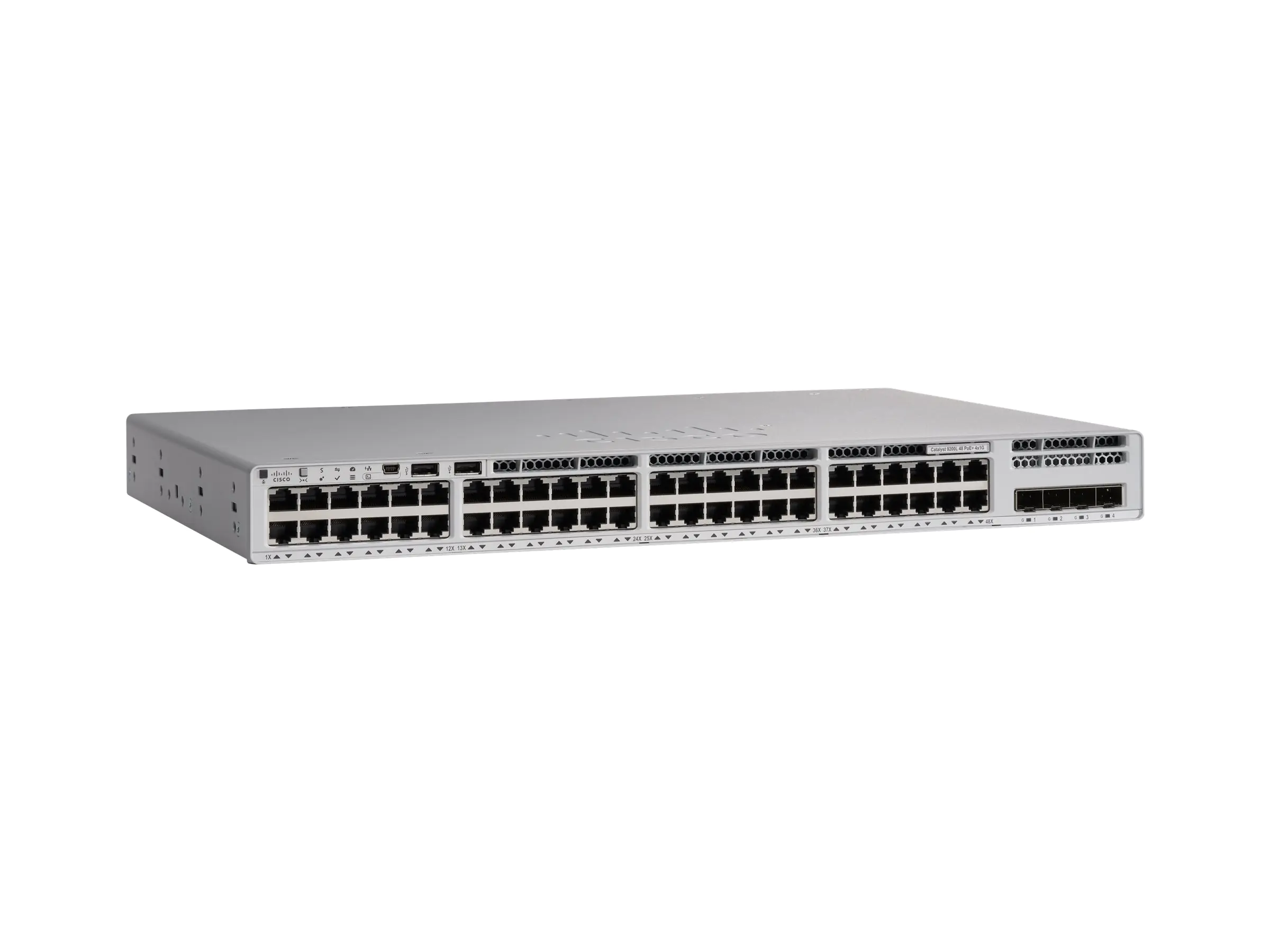 Cisco Catalyst 9200L - Network Advantage - Switch - L3 - 48 x 10/100/1000 (PoE+) + 4 x Gigabit SFP (Uplink) - an Rack montierbar - PoE+ (1440 W)