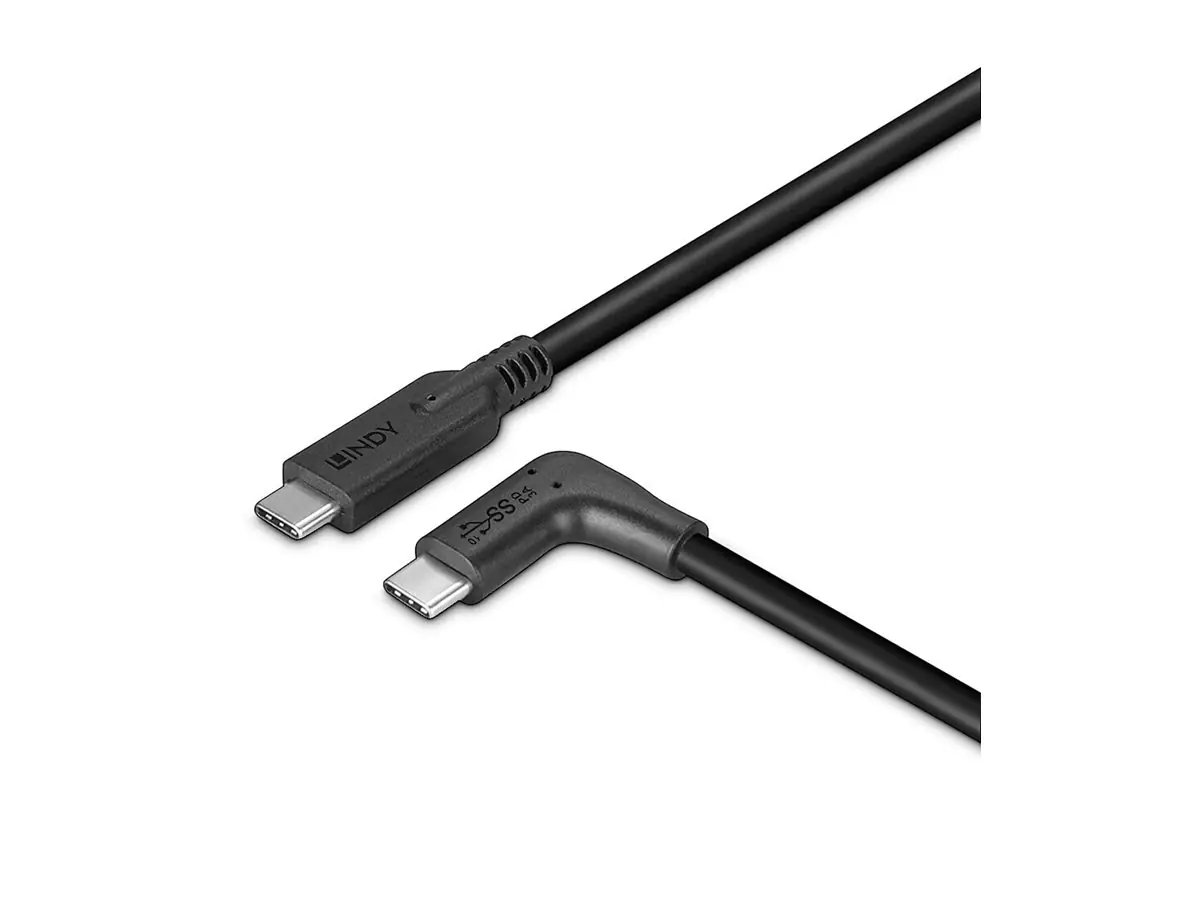 Lindy 0.5m USB 3.2 Typ C Kabel 90° gewinkelt