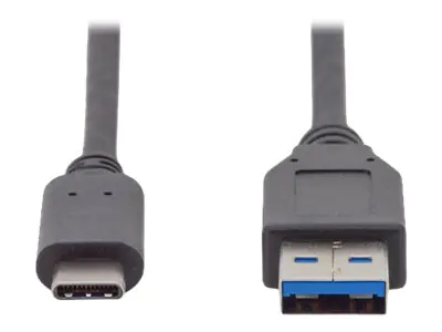 ASSMANN - USB-Kabel - USB-C (M) zu USB Typ A (M) - USB 3.1 Gen2 - 3 A - 1 m - geformt - Schwarz