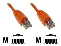 InLine - Patch-Kabel - RJ-45 (M) zu RJ-45 (M) - 7.5 m - SFTP - CAT 5e - geformt - orange