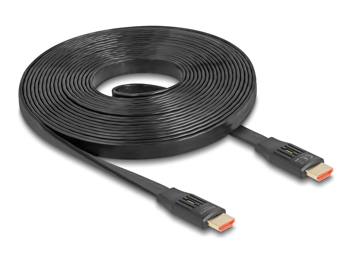 Delock High Speed HDMI Flachbandkabel 48 Gbps 8K 60 Hz 5 m