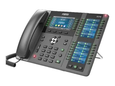 Fanvil X210 - IP-Videotelefon mit Rufnummernanzeige - dreiweg Anruffunktion - SIP, RTCP, RTP, SRTP, SIP v2 over TLS, RTCP-XR, SIP v2 over UDP, SIP v2 over TCP - 20 Leitungen - Dunkelgrau