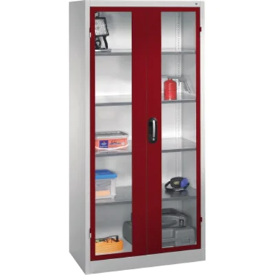 C+P Werkzeugschrank 8921055S10070 Fenstertür 1950x930x500mm lgr/rrt