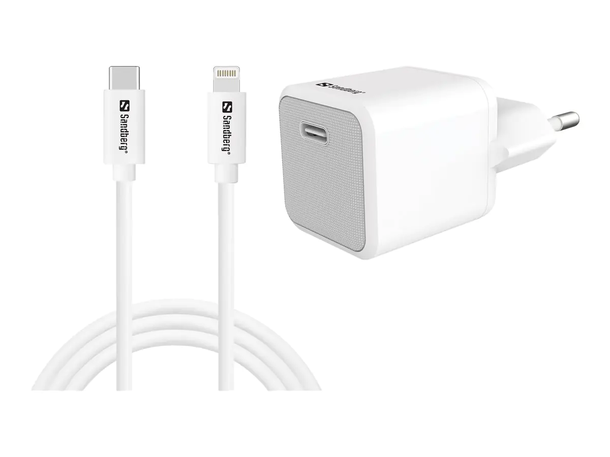 SANDBERG Netzteil - 2-in-1 - 20 Watt - 3 A - PD (24 pin USB-C)