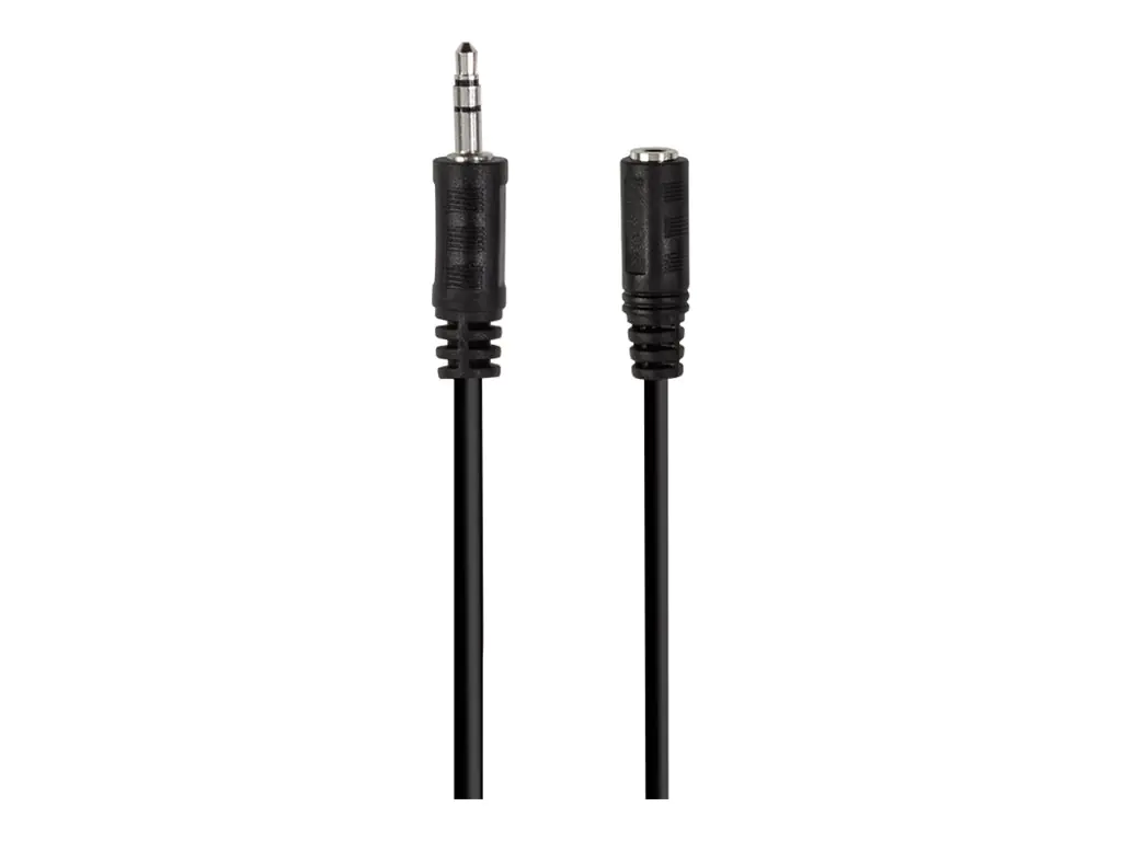 LogiLink - Audioverlängerungskabel - mini-phone stereo 3.5 mm weiblich zu mini-phone stereo 3.5 mm männlich - 10 m - Schwarz