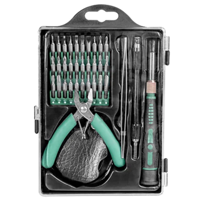 BRÜDER MANNESMANN WERKZEUGE Werkzeugsatz Feinmechanik 36 Teile Aufbewahrungsbox