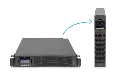 Digitus DN-170093 - USV (in Rack montierbar/extern) - online - Wechselstrom 208/220/230/240 V - 1000 Watt - 1000 VA - 1-phasig - 2 x Batterie - 9 Ah - 9 Ah - RS-232, USB - Ausgangsanschlüsse: 8 - 2U - 48.3 cm (19")