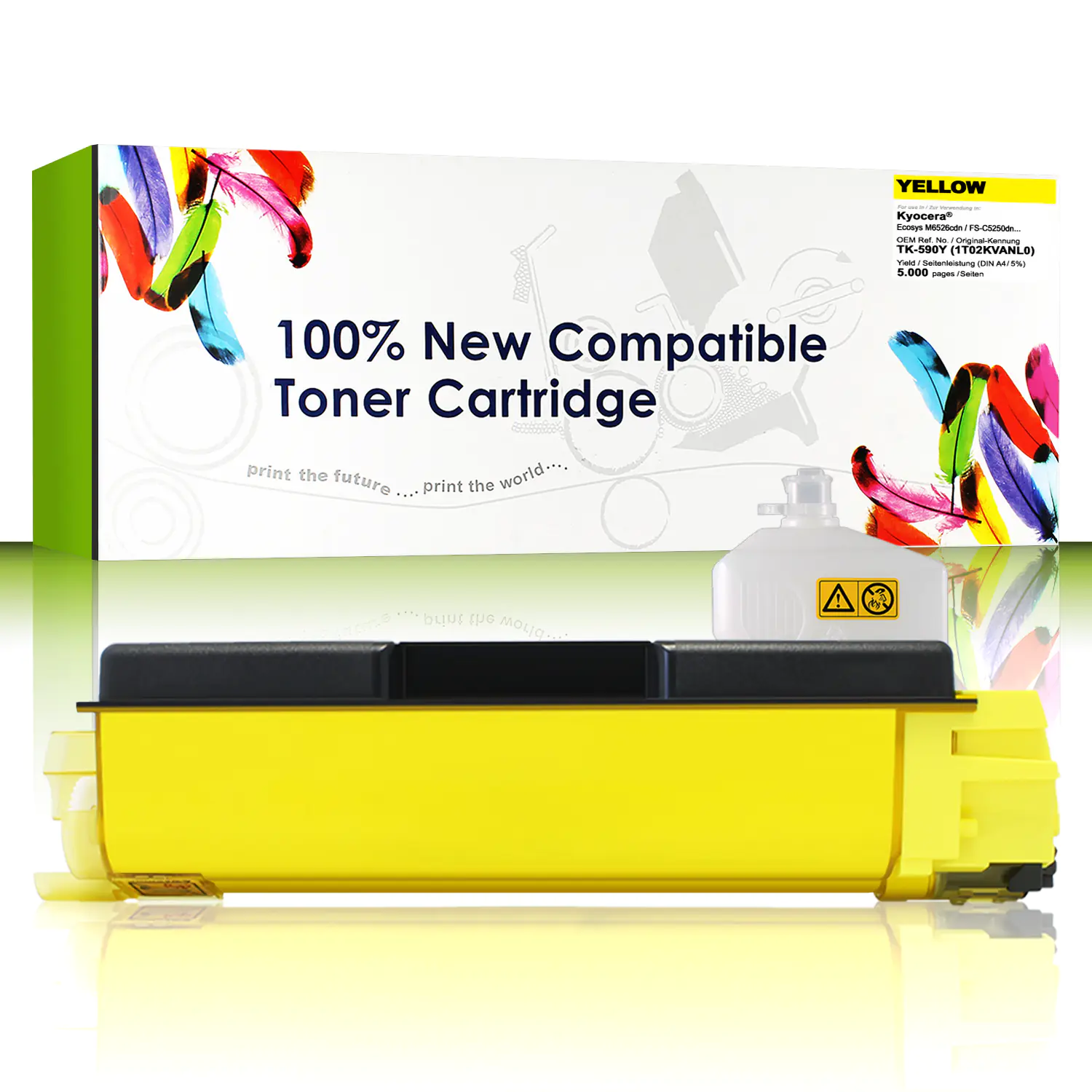 CartridgeWeb Toner kompatibel zu Kyocera/Mita 1T02KVANL0 TK590Y Gelb 5.000 Seiten