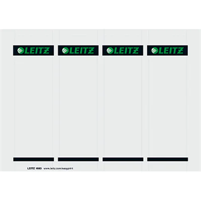 Leitz Einsteckrückenschild 16800085 kurz/breit Karton gr 100 St./Pack.