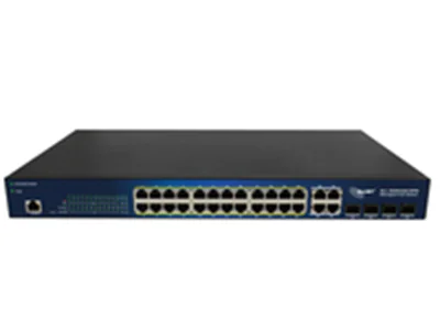 ALLNET Switch smart managed Layer2 24 Port• PoE Budget 370W• 24x at• 4x SFP• 19""• - Switc