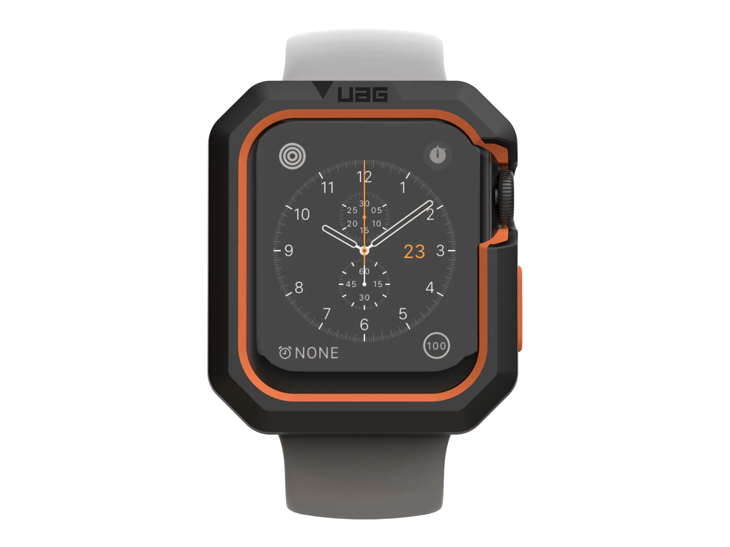 Urban Armor Gear UAG Rugged Case for Apple Watch 40/38mm - Civilian Black/Orange - Stoßstange für
