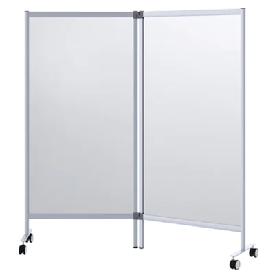 Paperflow Trennwand Mobil 171,5 x 180 x 39 cm (B x H x T) Acrylglas transparent