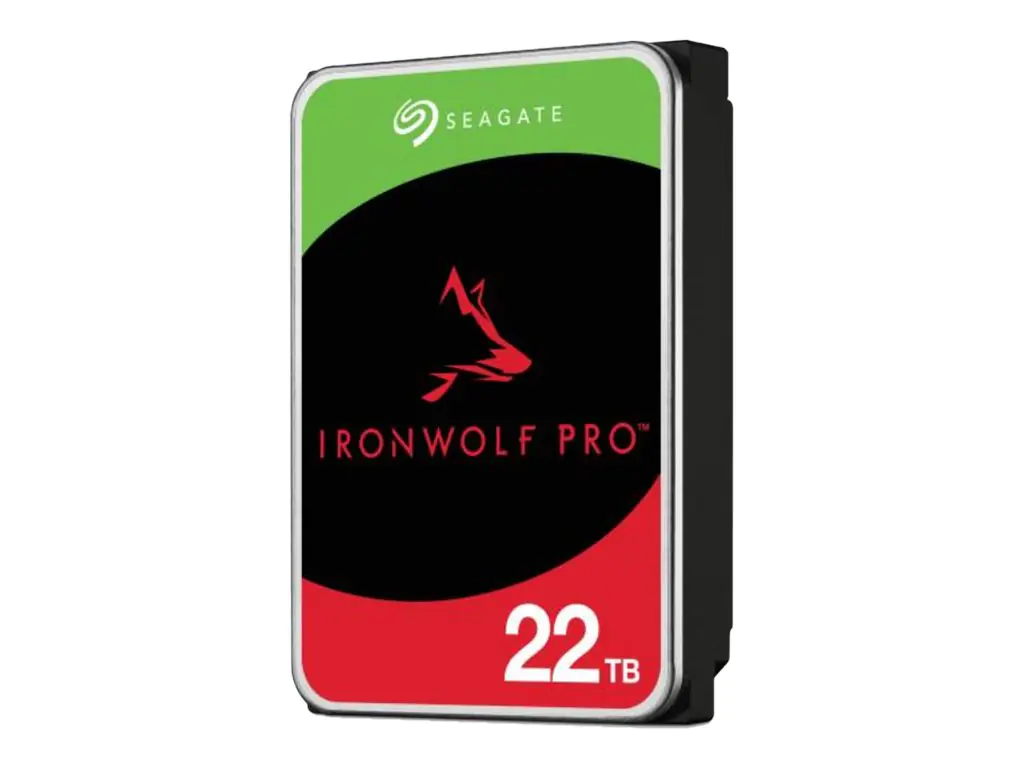 Seagate IronWolf Pro ST22000NT001 - Festplatte - 22 TB - intern - 3.5" (8.9 cm) - SATA 6Gb/s - 7200 rpm - Puffer: 512 MB - mit 3 Jahre Seagate Rescue Datenwiederherstellung