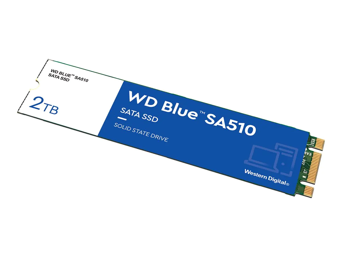 WD Blue SA510 WDS200T3B0B-00C7C0 - SSD - 2 TB - intern - M.2 2280 - SATA 6Gb/s