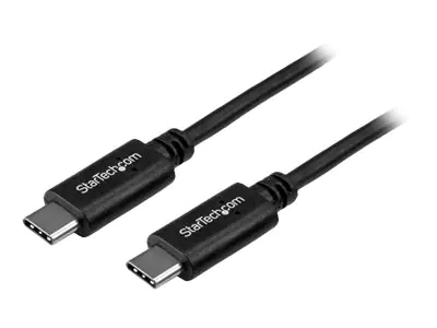 StarTech 1m USB-C Kabel - St/St - USB 2.0 - USB Typ C - USB-Kabel - USB-C (M) bis USB-C (M) - Thunderbolt 3 / USB 2.0 - 1 m - Schwarz - für P/N: DKT30CHD, HB30C1A1CPD, HB30C3A1CFBW, PEXUS313AC2V