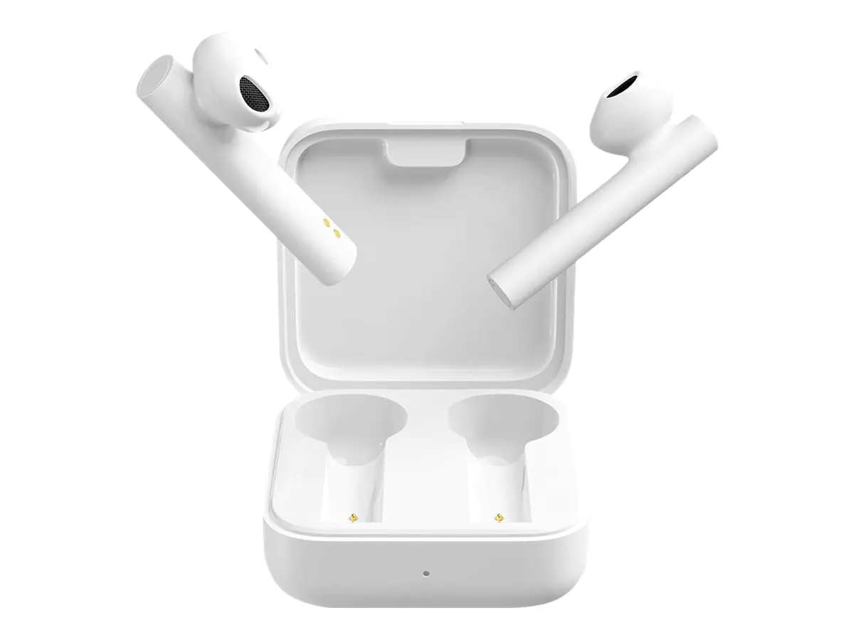 Xiaomi MI True Wireless Earphones 2 Basic - True Wireless-Kopfhörer mit Mikrofon - Ohrstöpsel - Bluetooth - weiß