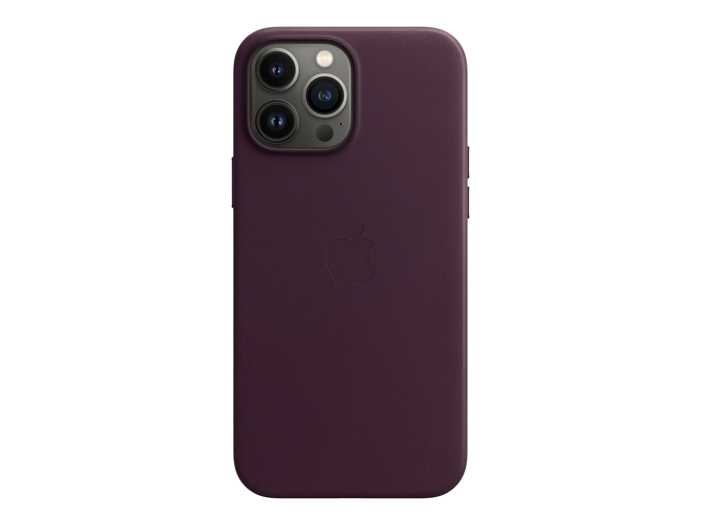 Apple - Hintere Abdeckung für Mobiltelefon - mit MagSafe - Leder - Dark Cherry - für iPhone 13 Pro Max