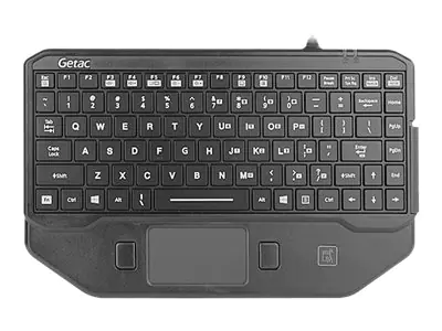 Getac - Tastatur - Robust - Hintergrundbeleuchtung - USB - QWERTY - GB