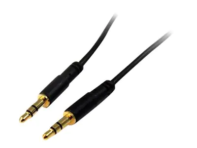 StarTech.com MU10MMS 3,5 mm Aux-Kabel (3m, schlank, St/St, Audiokabel, Kopfhörerkabel , 3,5mm