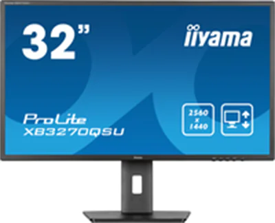 Iiyama ProLite XB3270QSU-B1 - LED-Monitor - 81.3 cm (32") (31.5" sichtbar) - 2560 x 1440 WQHD @ 100 Hz - IPS - 250 cd/m² - 1200:1 - 3 ms - 2xHDMI, DisplayPort - Lautsprecher - mattschwarz