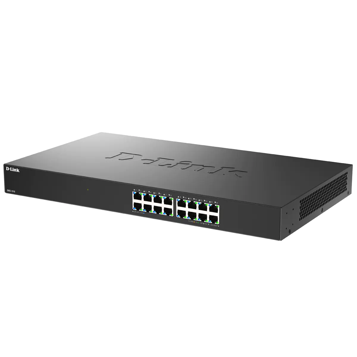 D-Link DMS 1016 - Switch - 16 x 10/100/1000/2.5G - Desktop, an Rack montierbar