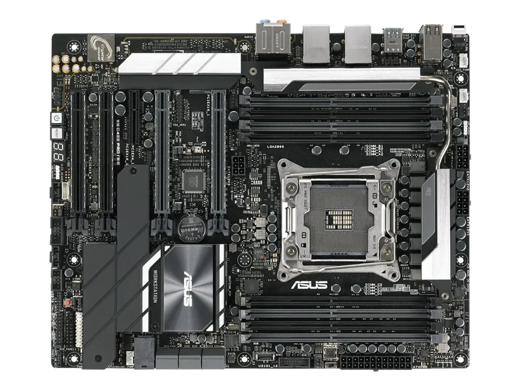 ASUS WS C422 Pro/SE - Motherboard - ATX - LGA2066 Socket - C422 Chipsatz - USB 3.1 Gen 1, USB-C Gen2, USB 3.1 Gen 2 - 2 x Gigabit LAN - HD Audio (8-Kanal)