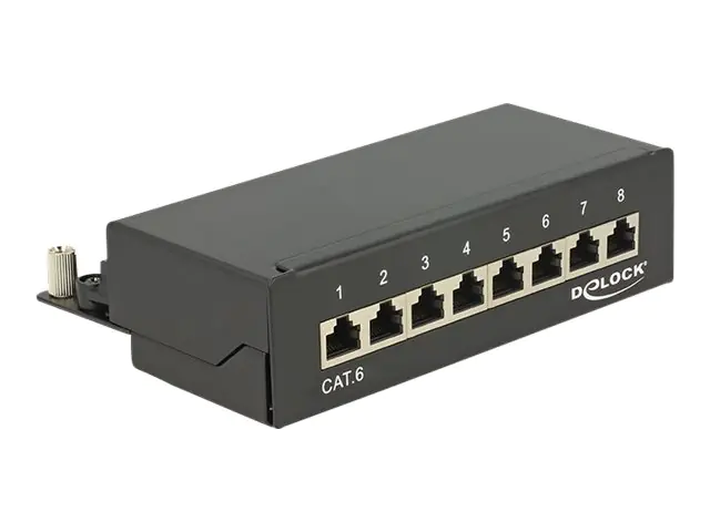 Delock Patch Panel - CAT 6 - RJ-45 X 8 - Jet
