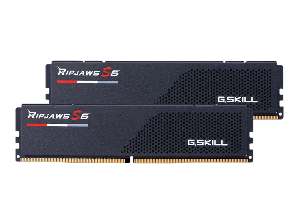 G.Skill Ripjaws S5 - DDR5 - Kit - 32 GB: 2 x 16 GB - DIMM 288-PIN - 6400 MHz / PC5-51200 - CL32 - 1.4 V - ungepuffert - non-ECC - mattschwarz