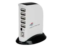 ROLINE USB 2.0 Hub, 7 Ports mit Netzteil
