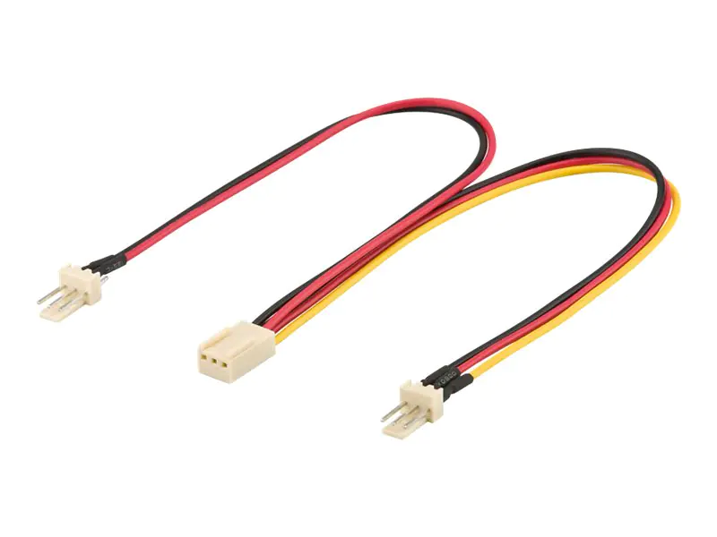 goobay CAK S-35 - Netzsplitter für Lüfter - 3 PIN Internal Power (M) bis 3 PIN Internal Power (W) - 22 cm