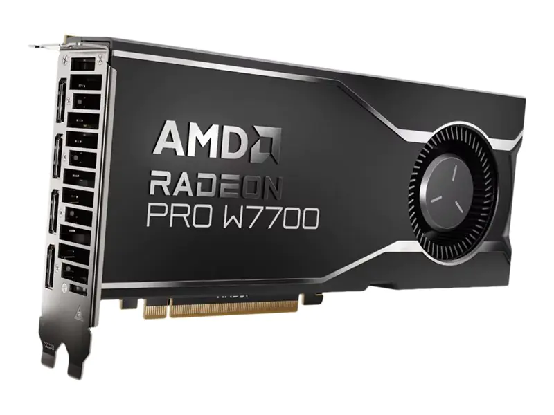 AMD Radeon Pro W7700 - Grafikkarten - Radeon Pro W7700 - 16 GB GDDR6 - PCIe 4.0 x16 - 4 x DisplayPort
