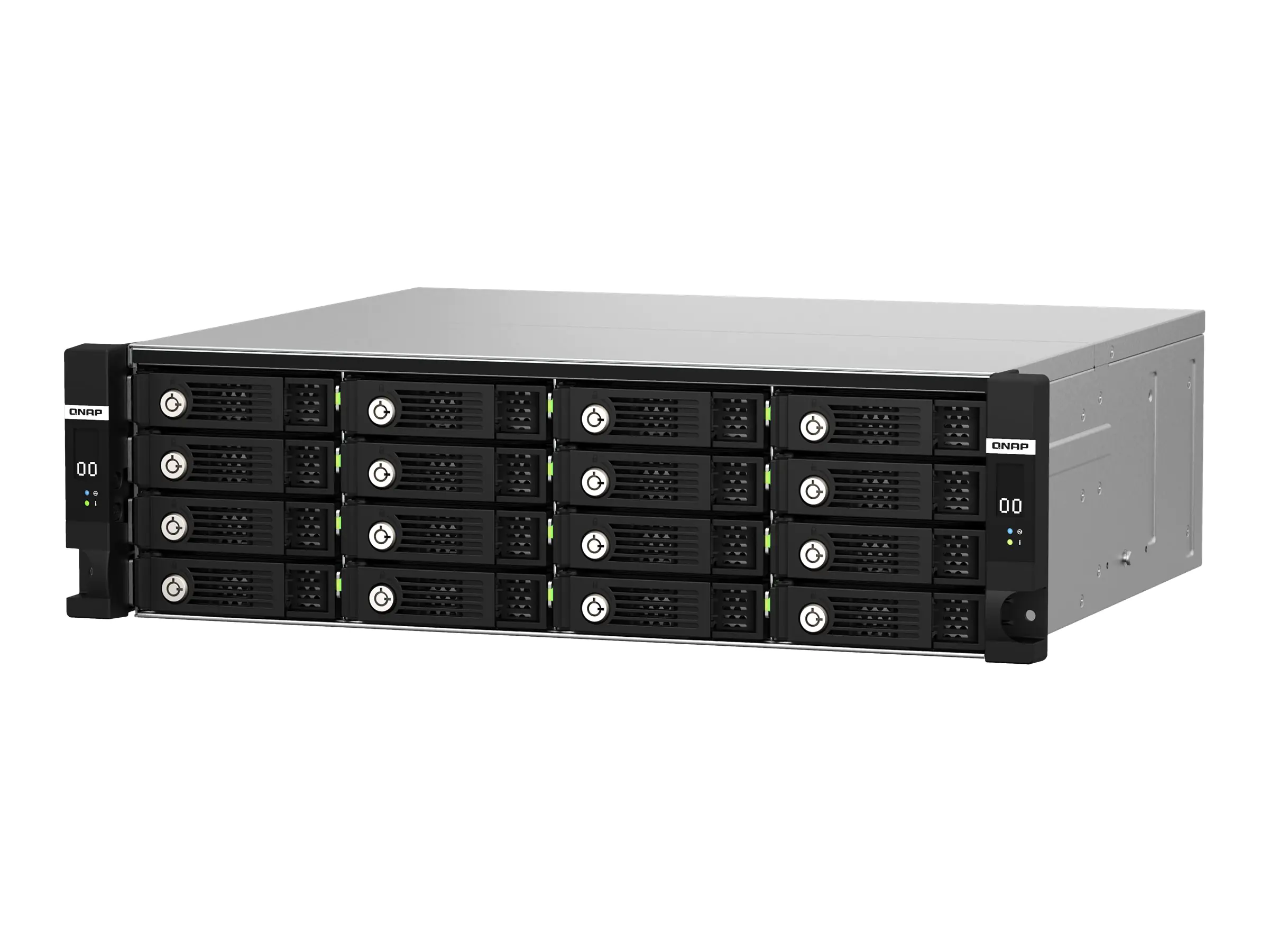 QNAP TL-R1620Sdc - Festplatten-Array - 16 Schächte (SATA-600 / SAS-3) - SAS 12Gb/s (extern) - Rack - einbaufähig - 3U