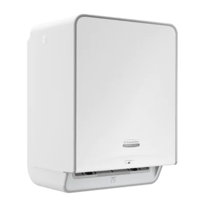 KIMBERLY-CLARK PROFESSIONAL Handtuchspender ICONT Scott® Handtuchrolle EssentialT 6639, Kleenex® Handtuchrolle UltraT 6646, 6782 33,5 x 27,62 x 43,5 cm (B x H x T) Kunststoff weiß
