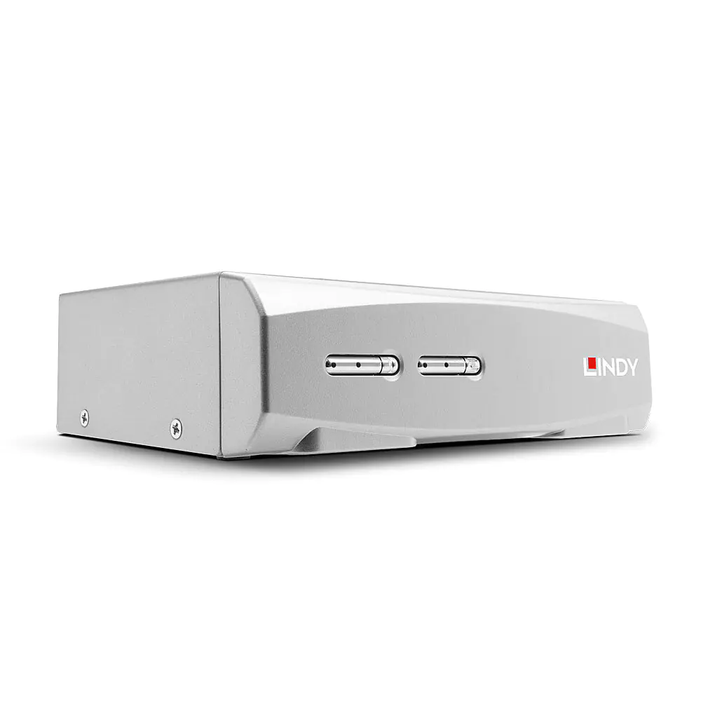 Lindy - KVM-/Audio-Switch - 2 x KVM/Audio - 1 lokaler Benutzer - Desktop