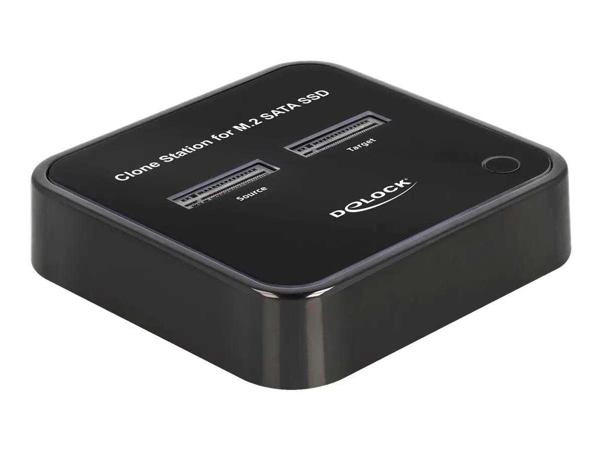Delock - SSD-Dockingstation Schächte: 2 - M.2 - M.2 Card - USB-C 3.2 (Gen 2) - Schwarz