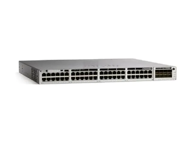 Cisco Catalyst 9300 - Network Advantage - Switch - L3 - managed - 36 x 2.5GBase-T (UPOE) + 12 x 100/1000/2.5G/5G/10G (UPOE) - an Rack montierbar - UPOE (490 W)
