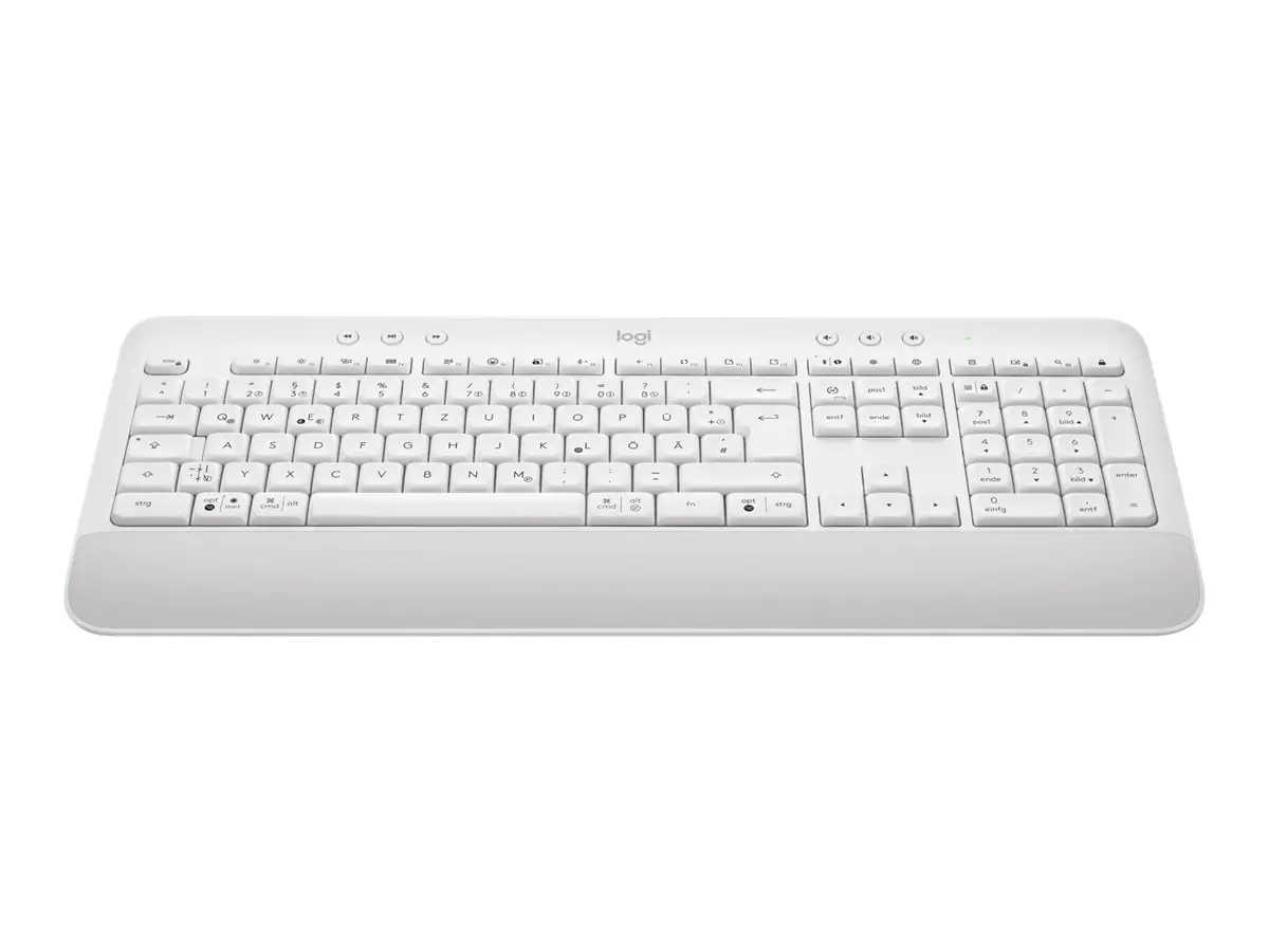Logitech Signature K650 - Tastatur - kabellos - Bluetooth 5.1 - QWERTZ - Deutsch - Off-White