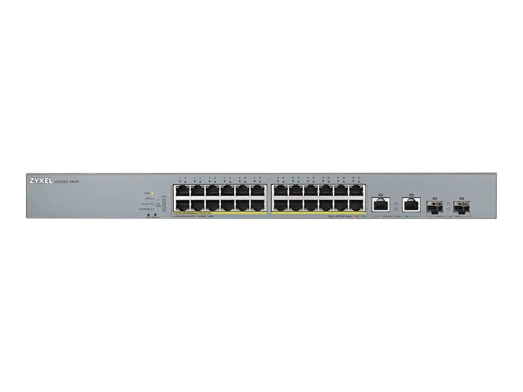ZyXEL GS1350-26HP - Switch - Smart - 24 x 10/100/1000 (PoE+) GS1350-26HP-EU0101F