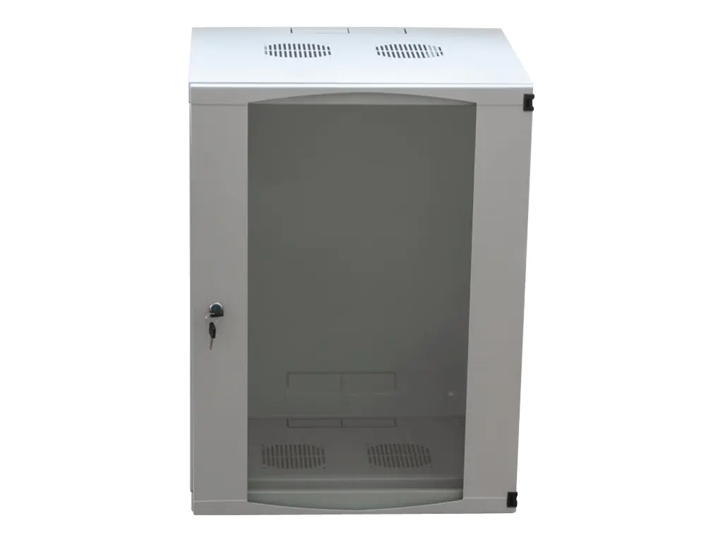 LogiLink - Gehäuse - geeignet für Wandmontage - Hellgrau, RAL 7035 - 15U - 48.3 cm (19")